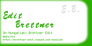 edit brettner business card